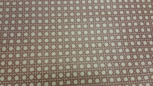 Half ream 26 inch wide Kraft Wicker Pattern gift wrap 417 feet