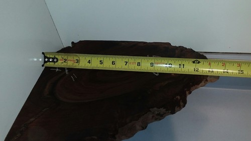 Pacific Blk. Walnut corner shelves, live edge, root slabs 2 pc.