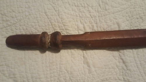Wooden Samoan Carved War Club Pacific Island Polynesian Weapon
