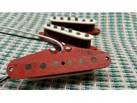 Red Bobbin Fullerton Style Pickup set for Fender Strat