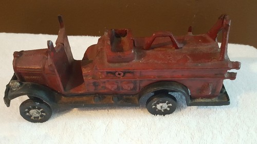 Vintage Diecast Fire Truck Engine Toy