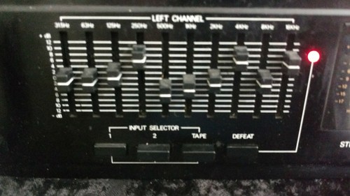 ELECTRA 535GA 10 BAND RACK EQUALIZER GRAPHIC SPECTRUM ANALYZER  VINTAGE 1983