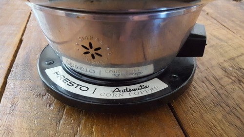 Vintage PRESTO Automatic CORN POPPER Stainless Steel PE03A popcorn