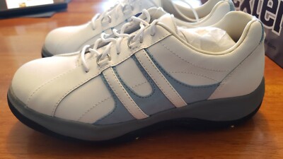 New Dexter Women's Size 6M Golf Shoes White/Air Blue Carin Koch 2 GCKC3-18