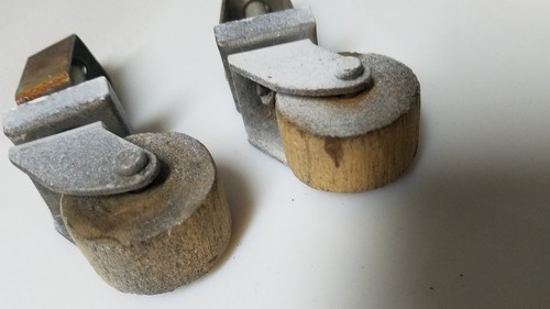 BUY IT NOW Lot of4 VTG.Antq.Wooden Wheels Casters Furniture Table Chair Dresser