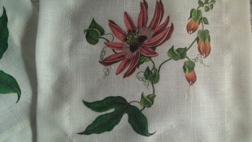 Crabtree & Evelyn 100% Linen Floral Coasters Wildflowers Napkins Set of 4