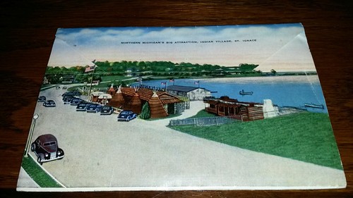 Vintage 1940s Accordion Postcard Booklet Mackinac Island St Ignace, Michigan MI