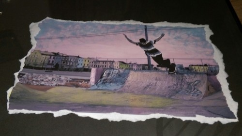 Photography Exhibit Photo art collage Skater Skating Mixed Media Painting Youth