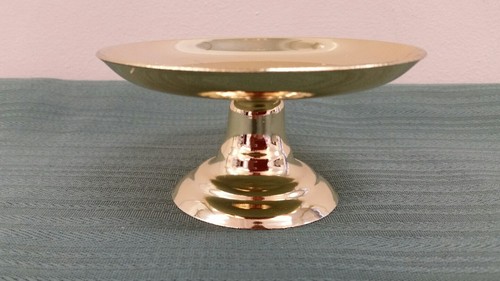 Pillar Candle Stand Gold Brass Wedding Unity Holder Reversible Metal Glow 223BR