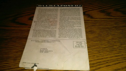 Vintage Exakta Magazine 1958, Vol 3, No. 1 with price list