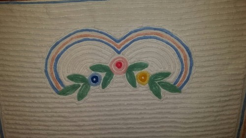 Vintage  Chenille Bed Spread