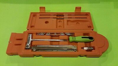 Chainsaw scabbard bar cover tool kit, wrench, 5/32'' files gauge guide & handle 