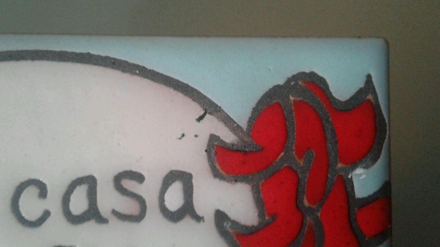 Christine Fitzgerald Handpainted Tile Coaster mi casa es su casa Mag Mor Studio