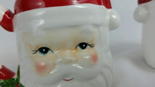 Vintage Salt Pepper Shaker Collectible Christmas Santa Decoration Holiday Decor