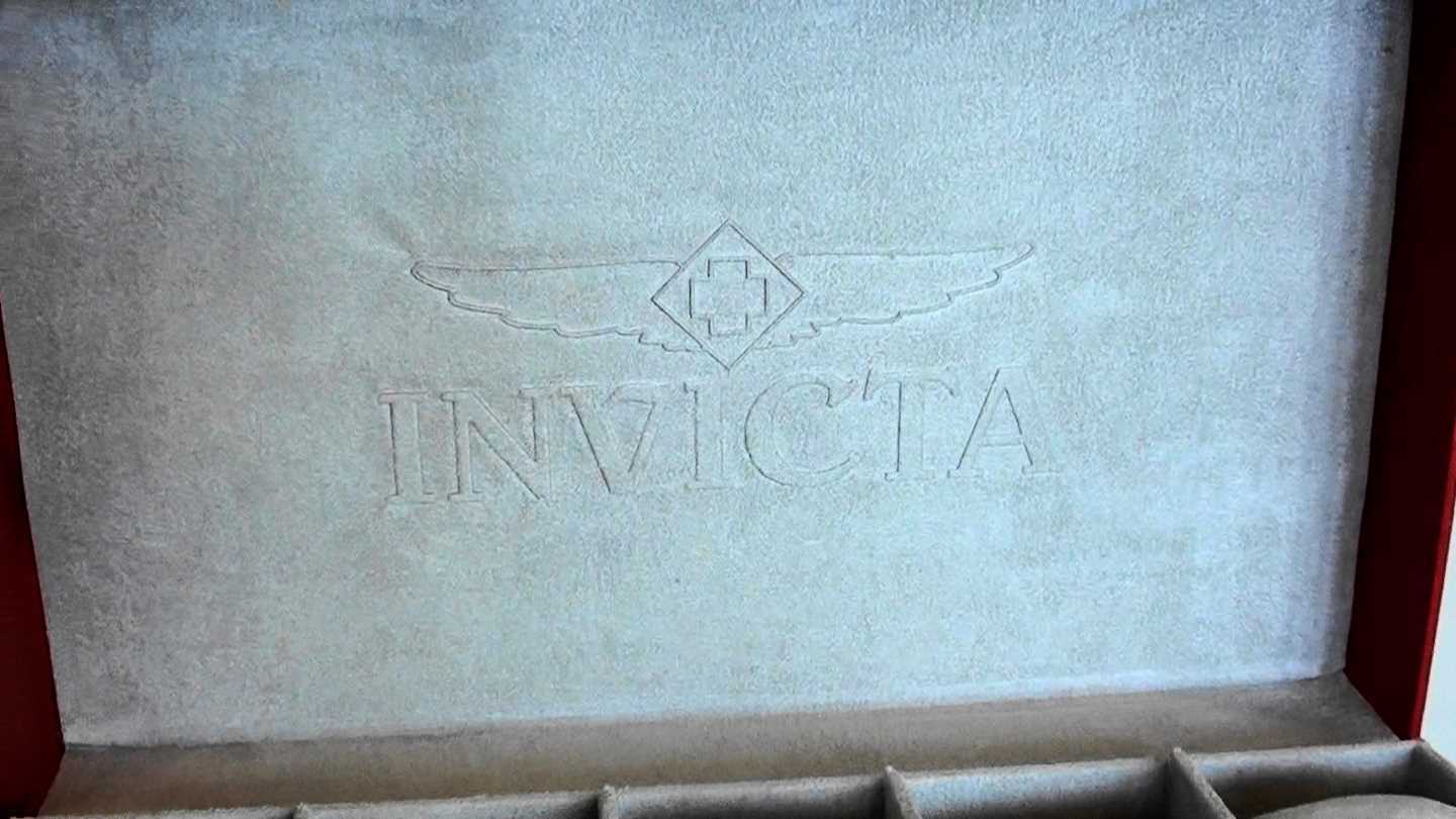 Invicta 20 Slot Leather Bound Watch Storage Case