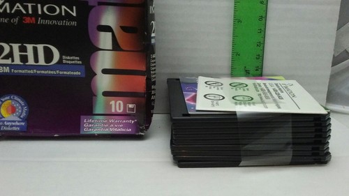 Imation 2HD Diskettes Lot Of 9 Unused 1.44 MB 3.5