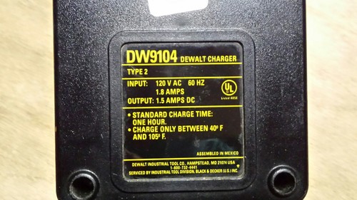 dewalt dw 1904 battery charger