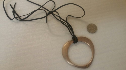 Designer Jewelry PittieSiSi Italian Big Open Heart Necklace Sterling Silver 925