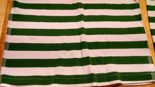 Hanna andersson long sleeve pajama top 140 10 green stripes