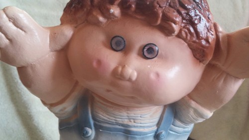 Vintage Cabbage Patch Doll Lamp Chalkware 21 inches Works 1980s