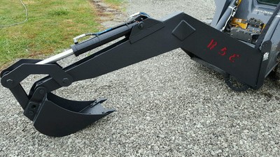Skid Steer Backhoe Extreme Duty WITH ADJUSTABLE THUMB