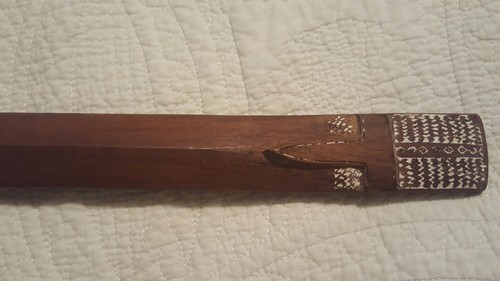 Wooden Samoan Carved War Club Pacific Island Polynesian Weapon