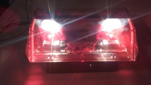 code 3 pse force 4 xl 5000 vintage obsolete mini warning light w/stingray lights