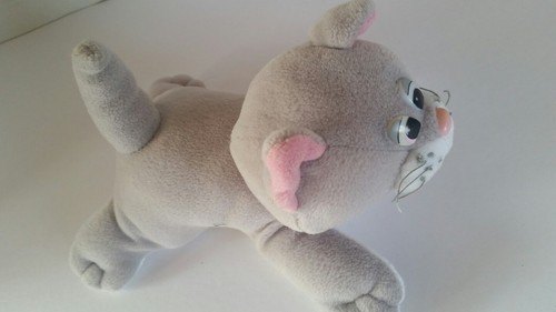 Tonka VINTAGE Pound Puppies PURRIES GRAY TABBY CAT KITTEN Plush STUFFED ANIMAL