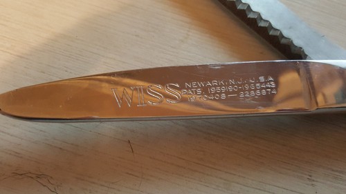 Vintage Wiss Pinking Shears/Scissors 9 Inch Newark N J
