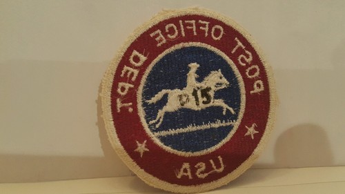 Post Office Department USA Cloth Color Patch 3 x 3 inches