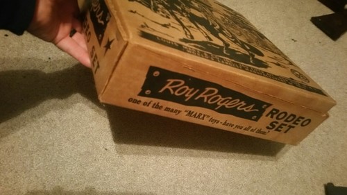 MARX ESTATE 1950'S VINTAGE ROY ROGERS RODEO SET W BOX