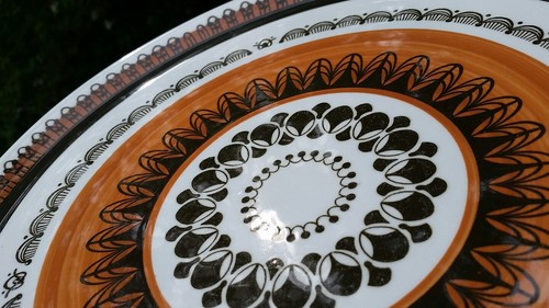 IDEAL IRONSTONE WARE IDE BROS JAPAN LARGE ROUND PLATE PLATTER