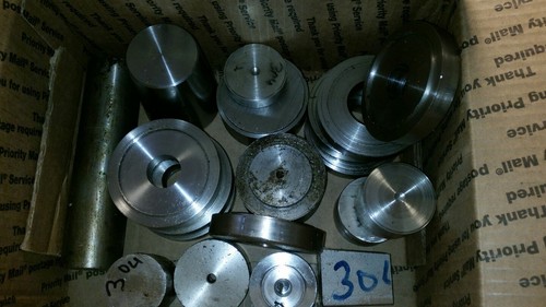 304 Stainless steel round stock 42+ pounds huge lot and other shapes