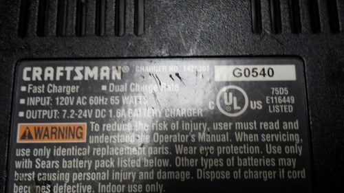Craftsman fast charger