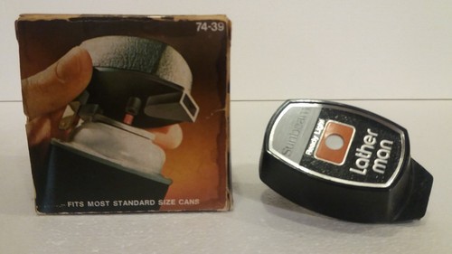 Vintage Sunbeam The Lather Man HOT Shave Portable Cordless Shave Cream Dispenser