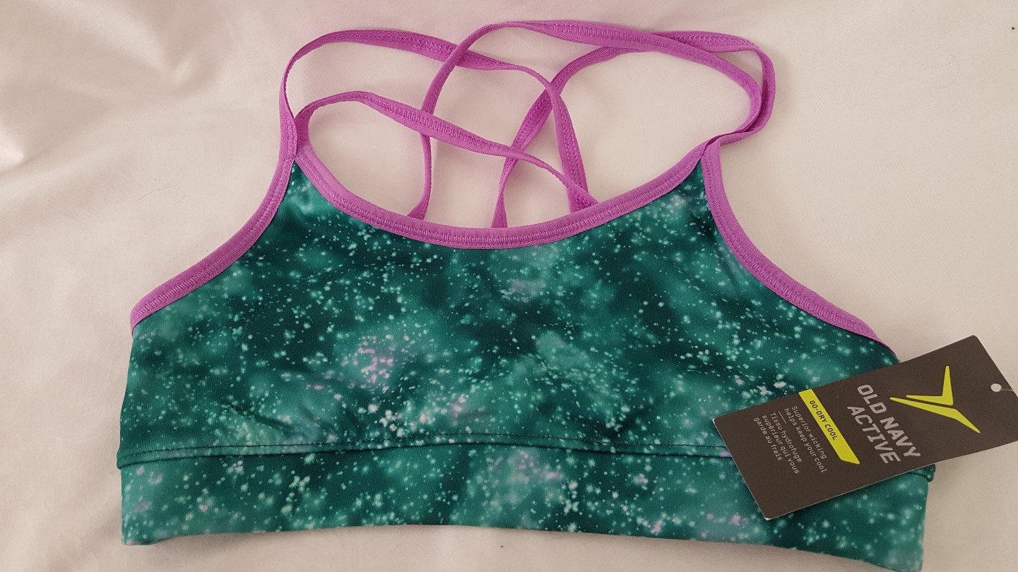 Old Navy NWT NEW Girl's Sports bra / Swim Top  M #M-03