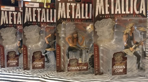 METALLICA Harvester of Sorrow Complete Set of 4 McFarlane Toys 2001 Band Figures