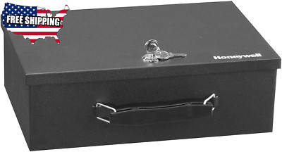 Portable Fireproof Security Safe Box Document Cash Money Storage with Key Lock
