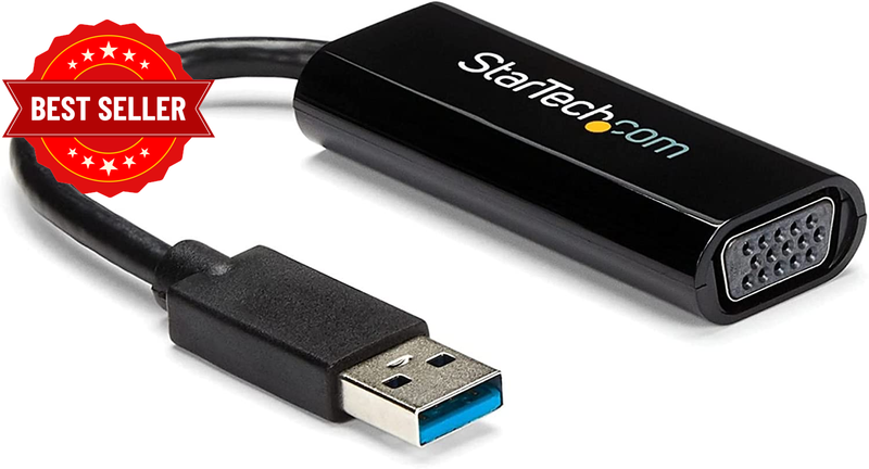 .Com Slim USB 3.0 to VGA External Video Card Multi Monitor Adapter 1920X1200/108