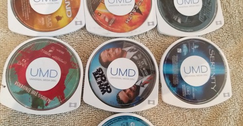 PSP UMD Movies and games Lot Of 10 (108)