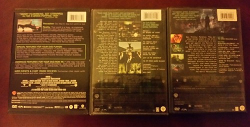 LOT OF 3 DVDS MATRIX SERIES NR LIKE NEW
