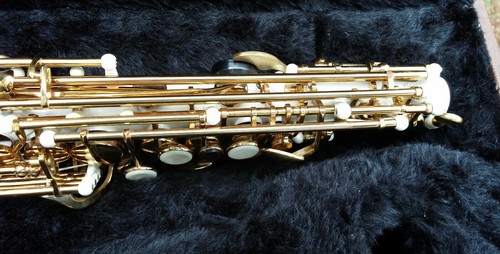 L.A. Sax Straight Soprano Saxophone w/ Case, Plus Extras