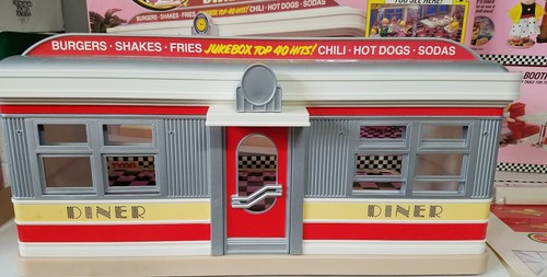 Tyco Dixie's Diner Deluxe Furnished Playset Complete With Boxes