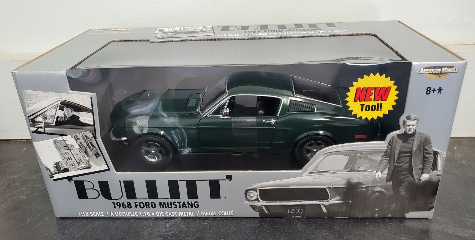 AMERICAN MUSCLE 1/18 BULLITT 1968 Dodge Charger 映画 ブリット 劇中