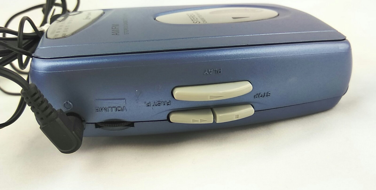 Lenoxx Sound 919 Blue Portable Cassette Player  W/ AM/FM Radio & Headphones