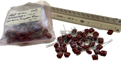 .68uf 50V CDE DSF0S0J684 Polyester Film Capacitors (100-PIECE)
