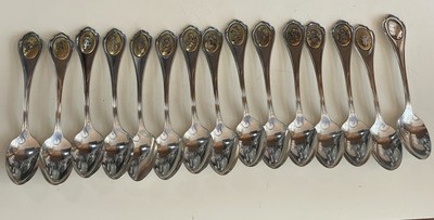 NE Limited Edition Inspired by Art of Berta Hummel Silver Plated Spoon Set of 14