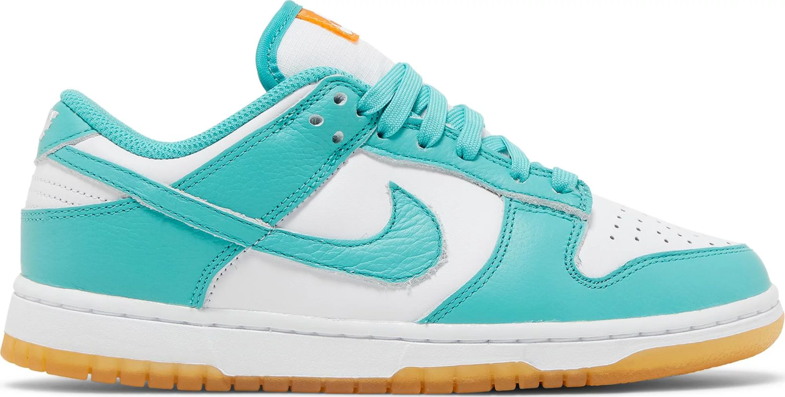 W Nike Dunk Low Teal Zeal Синий Белый Оранжевый Кроссовки Обувь DV2190-100 Женские 7