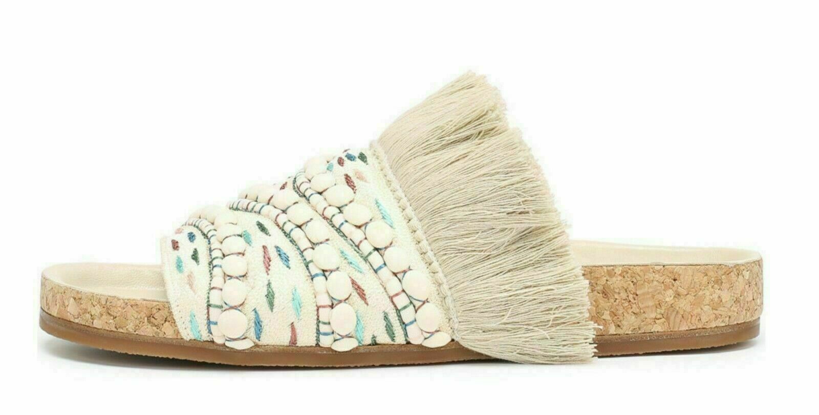 Pre-owned Chloé Chloe Nolan Slide Flat Sandals Iconic Shoes Mules Sandals 35 In Multicolor