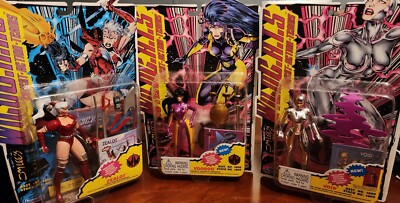 1995 Wildcats Voodoo, Void & Zealot Action Figures Lot By Jim Lee